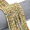 Natural Unakite Beads Strands G-P575-A12-4x2mm-02-1