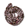 Electroplate Glass Beads Strands EGLA-D031-01-12-2