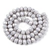 Electroplate Glass Beads Strands EGLA-A044-P8mm-B19-3