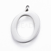 Tarnish Resistant 304 Stainless Steel Pendants STAS-F129-O-P-1
