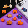 CHGCRAFT 8 Style Halloween Theme Food Grade Eco-Friendly Silicone Beads SIL-CA0001-68-4