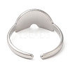 304 Stainless Steel Open Cuff Rings RJEW-K245-81P-2