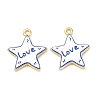 Printed Brass Pendants KK-CBA42CA-08G-08-1