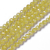 Cubic Zirconia Beads Strands G-F596-48C-2mm-1
