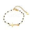 Cross Link Bracelet BJEW-JB06865-01-1