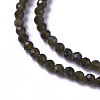Natural Golden Sheen Obsidian Beads Strands G-F596-17-2mm-3