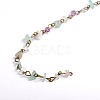 Handmade Natural Fluorite Chips Beads Chains for Necklaces Bracelets Making AJEW-JB00044-01-1