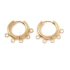 Ion Plating(IP) 304 Stainless Steel Hoop Earring Findings X-STAS-D183-01G-1