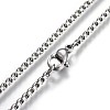 Non-Tarnish 304 Stainless Steel Box Chain Necklaces X-NJEW-O110-05D-P-2