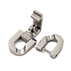 304 Stainless Steel Fold Over Clasps STAS-B029-05B-1-2