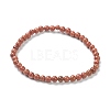 Synthetic Goldstone Beaded Stretch Bracelets BJEW-A117-A-15-2