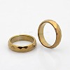 Electroplate Non-Magnetic Synthetic Hematite Wide Band Rings RJEW-J007-02-1