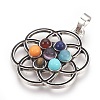 Natural & Synthetic Gemstone Pendants KK-F756-05-2