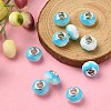 Glass European Beads GPDL-YW0001-02F-2