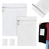 2Pcs 2 Styles Rectangle Canvas Cloth Zipper Pocket Storage Bags ABAG-NB0002-33B-1