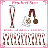 12Pcs Cowhide Leather Bookmarks AJEW-HY00012-2