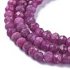 Natural Ruby/Red Corundum Beads Strands G-E560-Q07-3