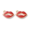 Alloy Enamel Pendants ENAM-O001-11P-G-1