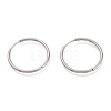 Tarnish Resistant 304 Stainless Steel Needle with 201 Stainless Steel Ring Huggie Hoop Earrings EJEW-L256-02B-P-1