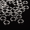 Silver Color Plated Brass Open Jump Rings X-JRC8MM-S-3