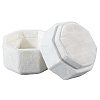 Velvet Cover Plastic Couple Ring Box VBOX-WH20003-001C-1