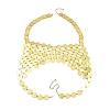(Defective Closeout Sale: Scratched) Plastic Sequin Sexy Beach Bikini Chest Body Chains for Women AJEW-XCP0003-43-1