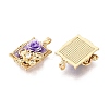 Brass Enamel Pendants KK-SZC0009-12G-02-2