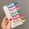 Frosted Candy Color Alloy Alligator Hair Clips PW-WG66743-05-1