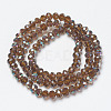 Electroplate Glass Beads Strands EGLA-A034-T6mm-J17-2