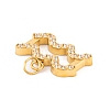 316 Stainless Steel Micro Pave Cubic Zirconia Pendants STAS-K284-01J-G-2