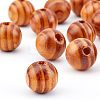 120Pcs Round Natural Wood Beads WOOD-OC0001-85-LF-4