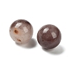 Natural Violet Strawberry Quartz Sphere Beads G-G290-07B-2