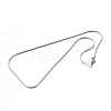 1.5mm 316 Surgical Stainless Steel Snake Chain Necklaces STAS-D064-2