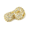 Rack Plating Brass Clear Cubic Zirconia Pendants KK-S378-01G-P-2