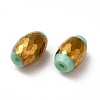 Opaque Electroplate Glass Beads EGLA-H003-02G-06-3