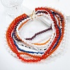 Bohemian Glass Beaded Multi Layered Necklaces for Women NJEW-K384-02B-1