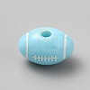 Opaque Acrylic European Beads SACR-CJC0001-34D-1