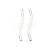 Brass Wavy Tube Beads KK-H532-36A-S-1