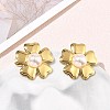 304 Stainless Steel Stud Earrings SA-CBA46AF-04G-3