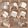 Acrylic & Wood Oil Painting Brush Pen Storage Rack ODIS-WH0043-245-6