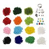 DIY Mixed Stone & Charm Ring Making Kits DIY-SZ0008-79-1