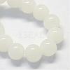 Baking Paint Imitation Jade Glass Round Bead Strands DGLA-Q021-4mm-01-2