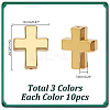 30Pcs 3 Colors Tibetan Style Alloy Beads TIBEB-HY0001-11-2