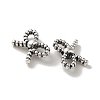 Tibetan Style Alloy Beads PALLOY-P302-01B-AS-2