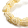 Craved Flower Synthetical Coral Bead Strands CORA-P004-B-3