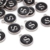 Platinum Plated Alloy Charms ENAM-S118-02S-P-4