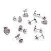 Non-Tarnish 304 Stainless Steel Stud Earring Findings STAS-I183-03A-P-1