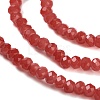 Baking Paint Imitation Jade Glass Bead Strands DGLA-A034-J2MM-A32-3