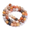 Natural Golden Silk Jade Beads Strands G-K410-07-8mm-2