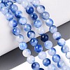 Natural Dyed Persian Jade Beads Strands X-G-Q609-6mm-01-1